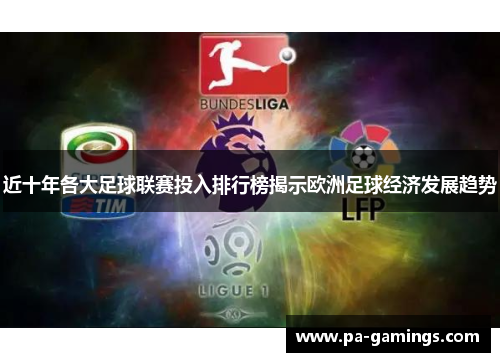 近十年各大足球联赛投入排行榜揭示欧洲足球经济发展趋势